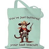 MQBMQB Vintage Flower Cat Butterfly Tote Bag Aesthetic Reusable Grocery Bags Friendship Gifts for Women Weekender Bag