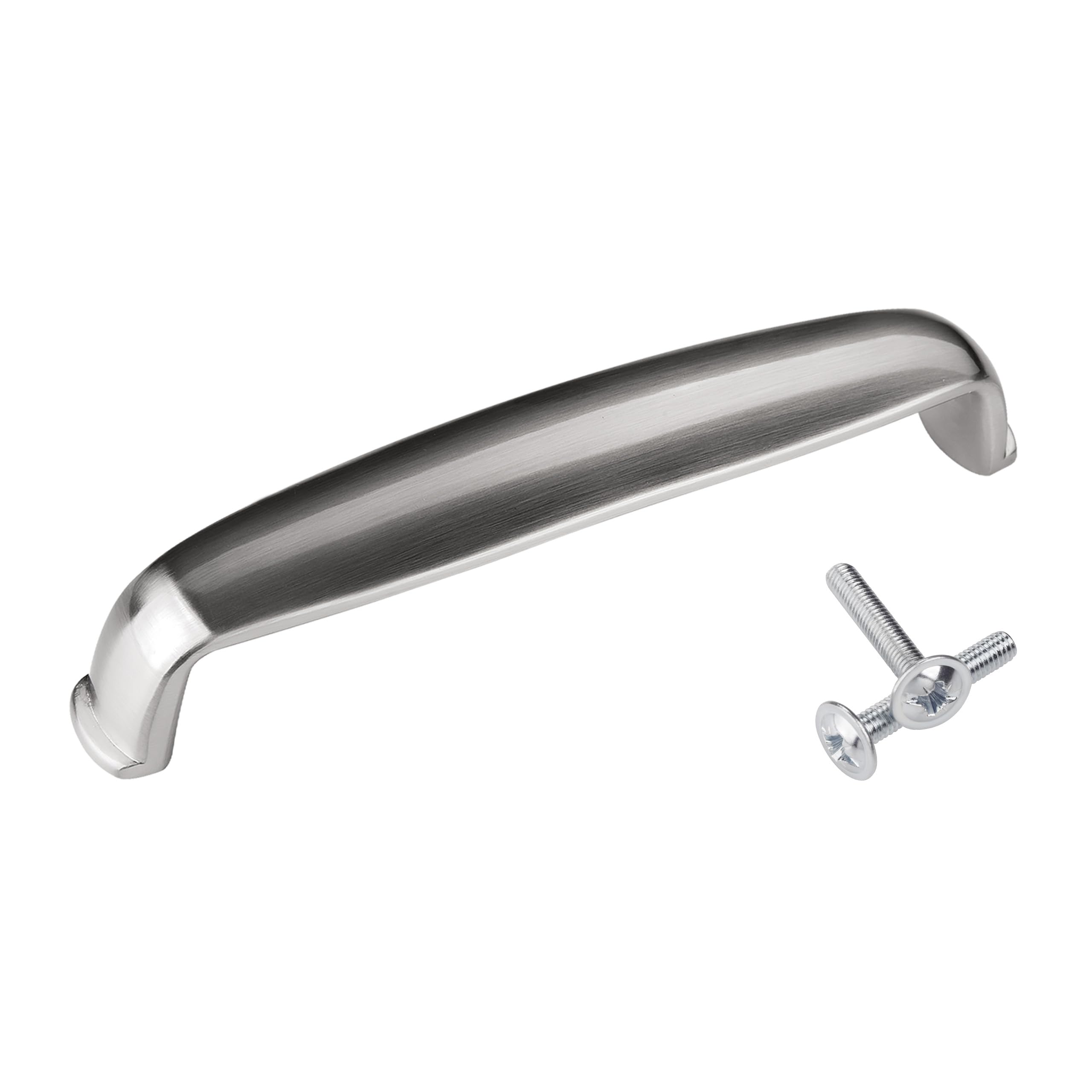 10 x SO-TECH® Aluminium Furniture Handle"Doron" Stainless Steel Finish Borehole spacing 128 mm