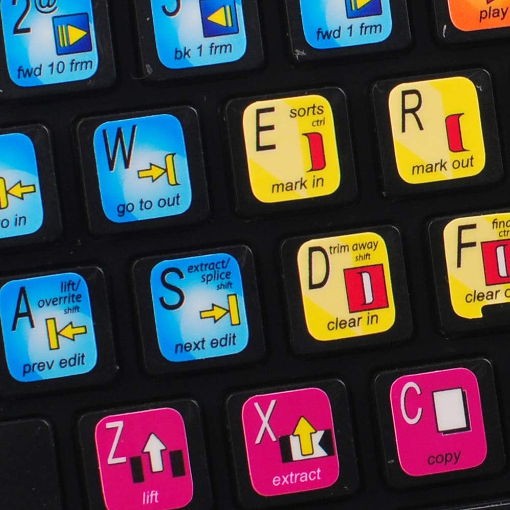 Avid Media Composer keyboard stickers Amazon.ca Electronics
