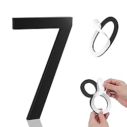 Merear 6 Inch House Numbers, Self-adhesive House