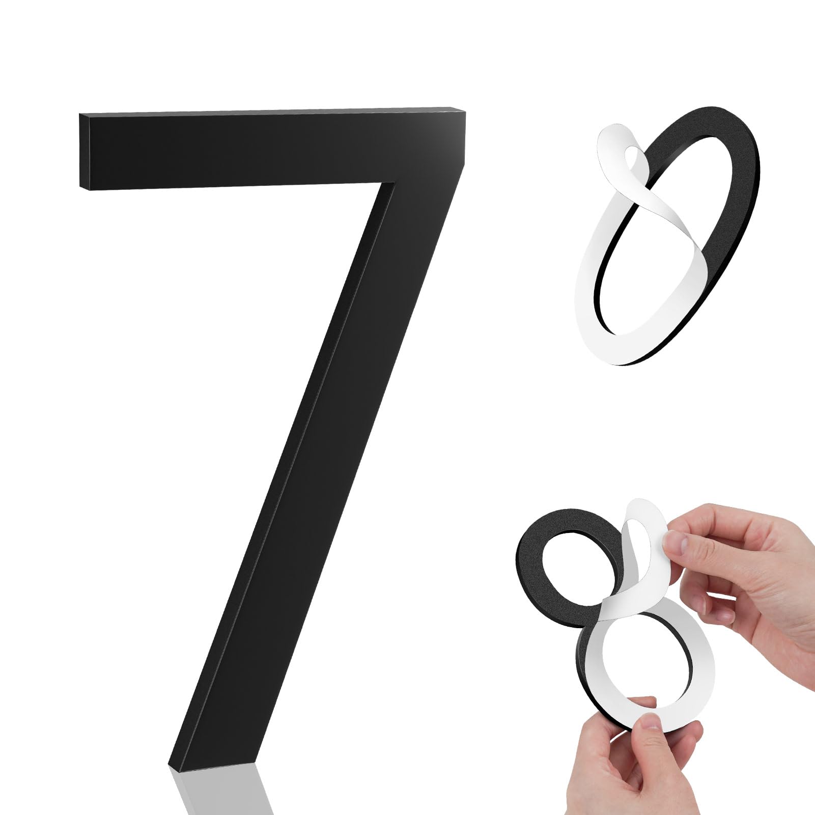 Merear 6 Inch House Numbers, Self-adhesive House