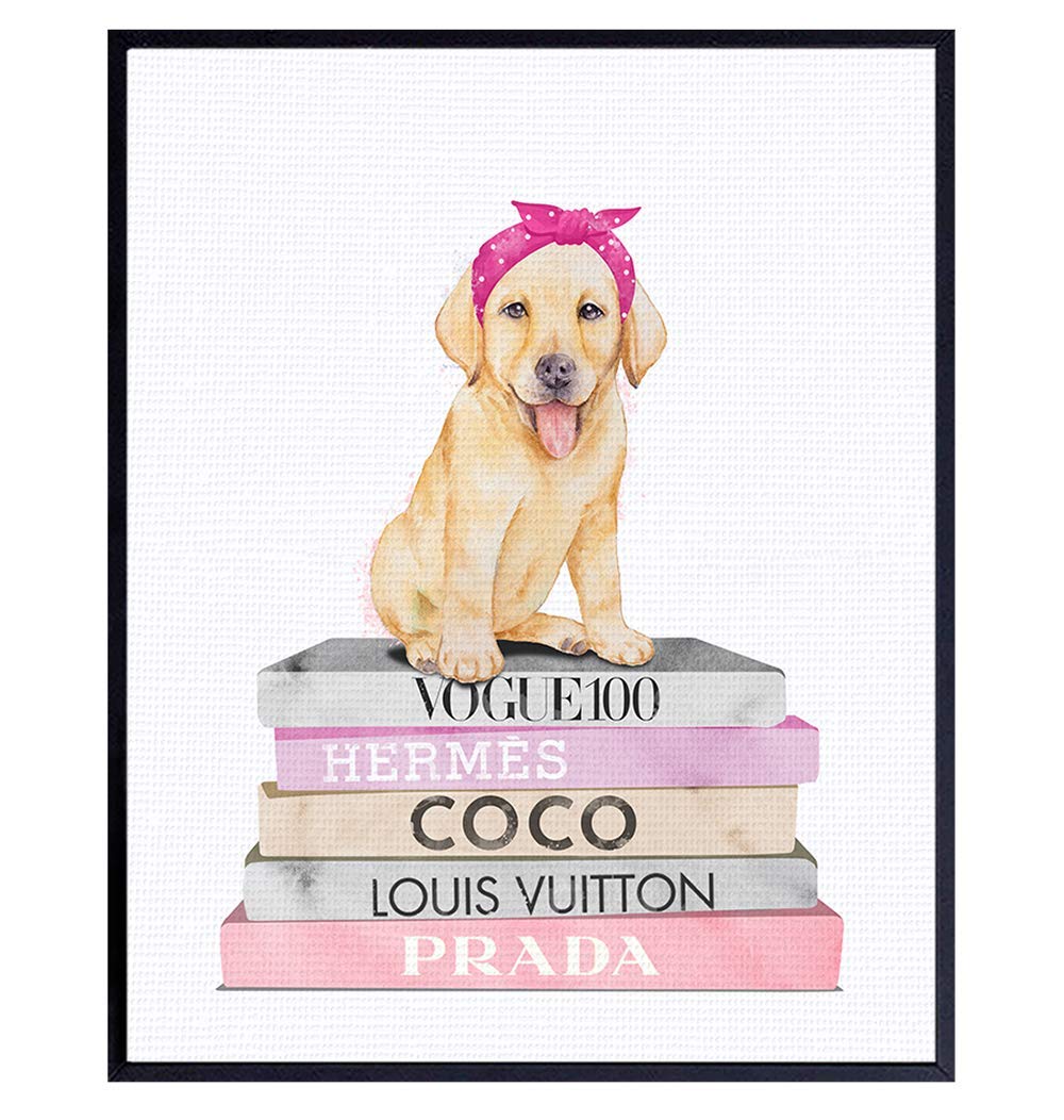 Amazon.com: Glam Designer Wall Art - Coco, Prada, LV Wall Decor - Dog