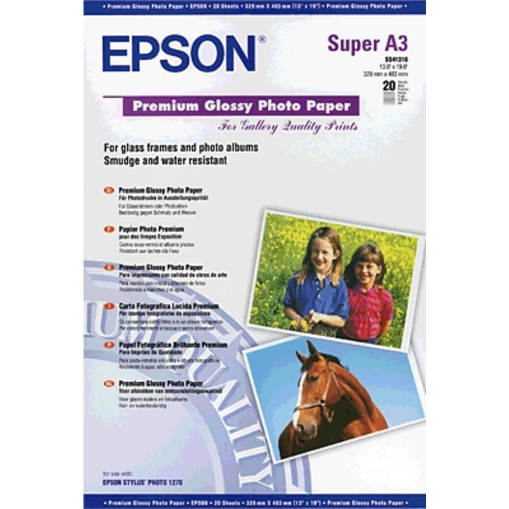 Epson Premium - Glossy photo paper - Super A3/B (329 x 483 mm) - 255 g/m2 - 20 sheet(s)