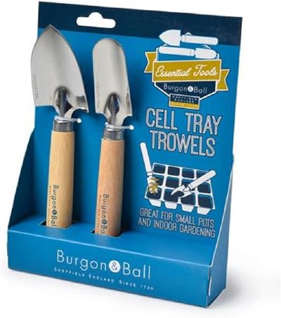 Burgon & Ball Cell Tray Trowel 18cm Ergonomic Wooden Handle Tool