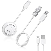 Wireless HDMI Transmitter and Receiver, 4K Decode 1080P Output Wireless Display Adapter 100FT, 2.4G/5G Plug & Play Portable Media Player, Stream Video and Audio to Monitor/TV from Laptop/Game Console