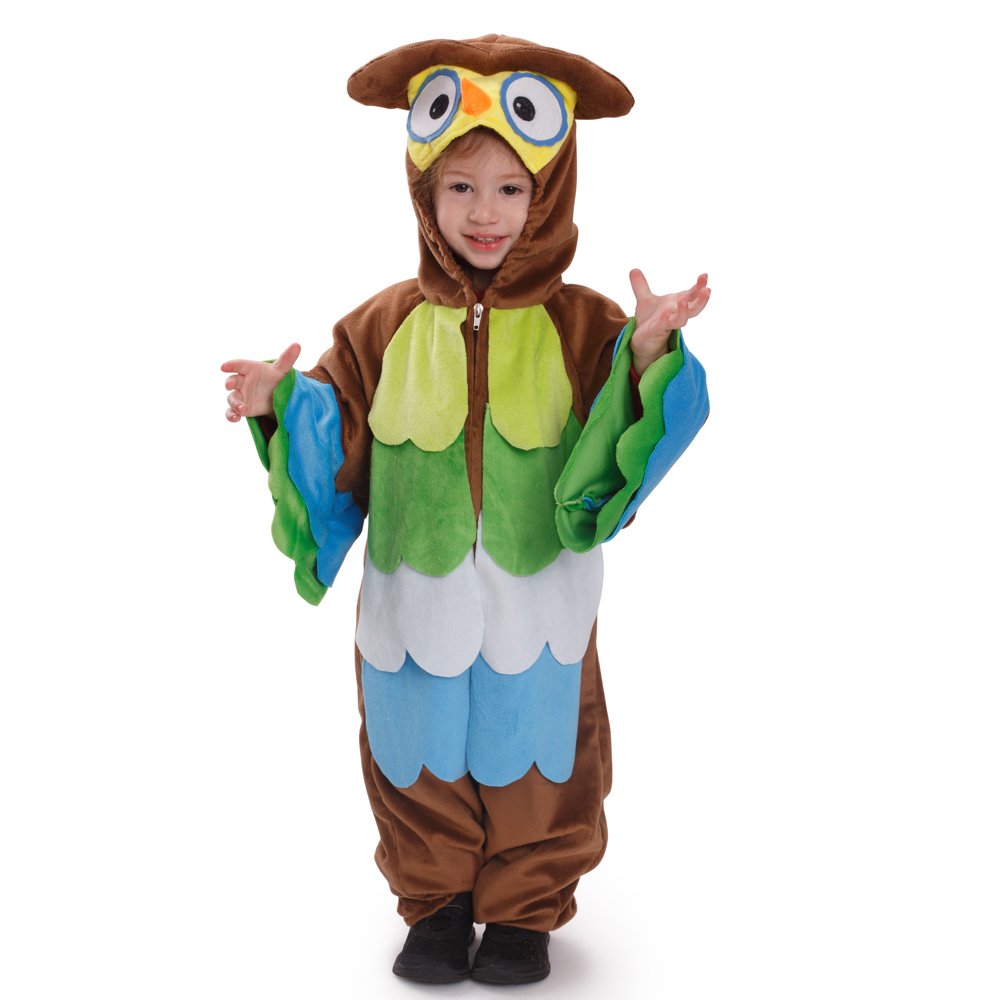 Dress Up America Kids Hoo Hoo Owl Pretend Play Outfit for Children - Beautiful Dress Up Set for Role Play