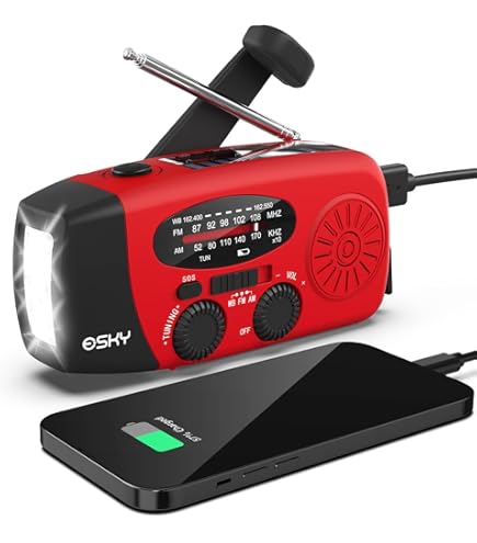 Outdoor Camping Emergency Radio Solar Hand Crank Dynamo Radio FM/AM/ 1800Mah Phone Charger Power Bank Flashlight SOS - View #11