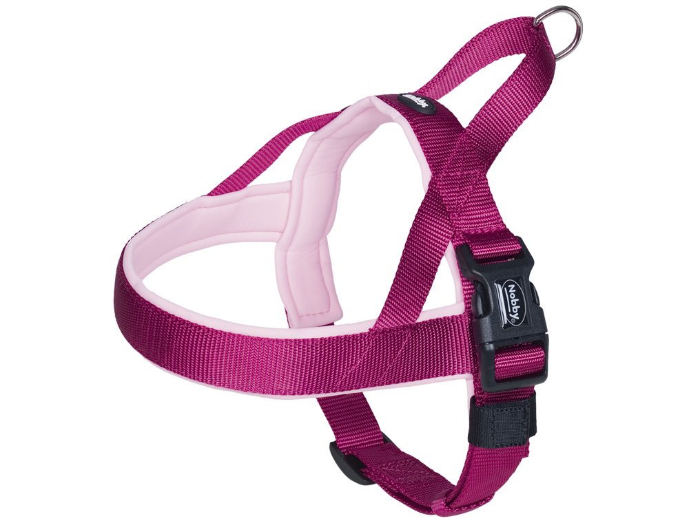 Nobby Classic Preno Norwegian Harness, 75-98 cm+62 cm/40-45 mm, Raspberry/Pink