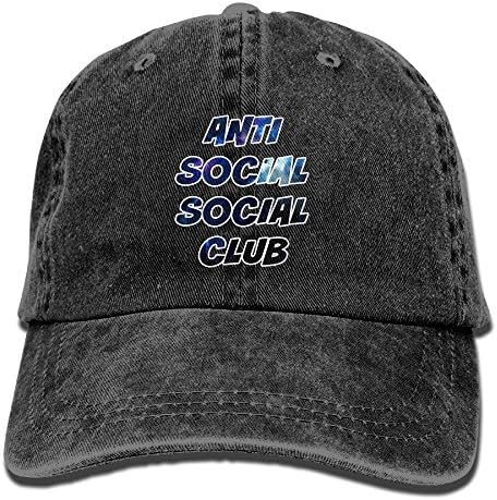 Anti Social Social Club Unisex Washed Cap Cute Sports Stetson Hat