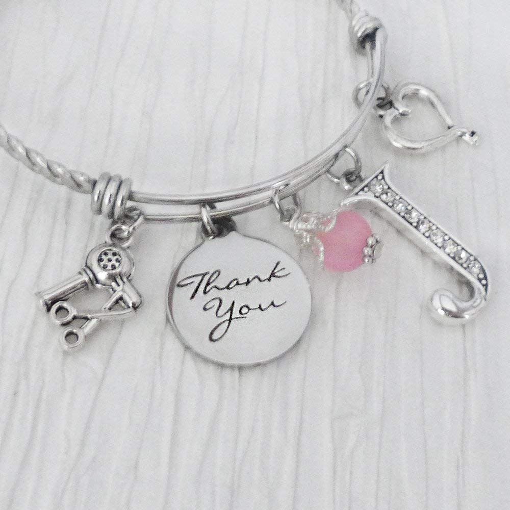 Amazon Com Hairdresser Gifts Thank You Bracelet Hair Stylist