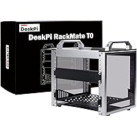 GeeekPi 4U Server Cabinet, 10 inch Server Rack for Network, Servers, Audio, and Video Equipment, DeskPi RackMate T0 Rackmount
