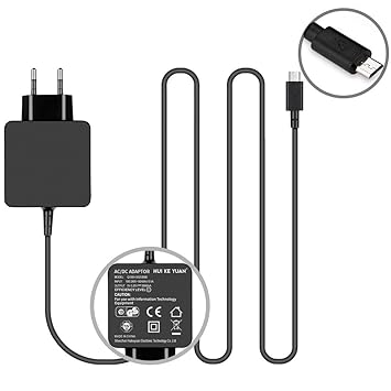 [TUV GS LISTED] HUIKEYUAN 5V Micro USB AC Adapter Ladegerät Netzteil für Lenovo Yoga Tablet 2, 3, IdeaPad Miix, IdeaTab, A10-