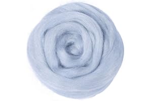 STARINGIRL 1PCS 200g 7.2oz Wool Roving Needle Felting Wool Yarn Roving Wool Fibre Wool for Needle Felting Hand Spinning DIY Craft Materials Fun Doll Needlework