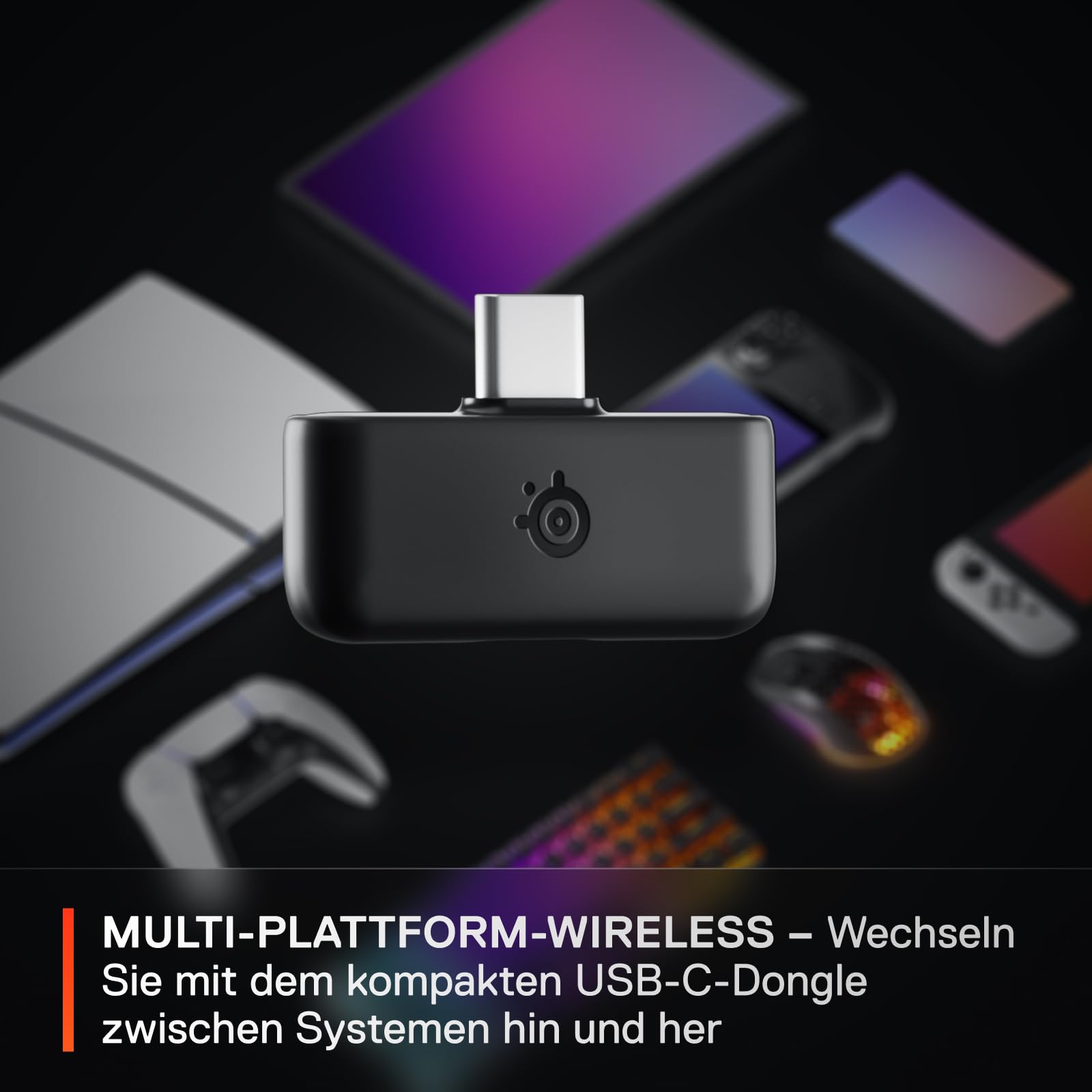 SteelSeries Arctis Nova 5 Wireless - Gaming Headset- Multi-System -PC,PS5 - Magnetische Neodym-Treiber -Über 100 Audio Presets - 60H Akkulaufzeit - 2,4 GHz oder BT-ClearCast Gen2.X-Mik 7