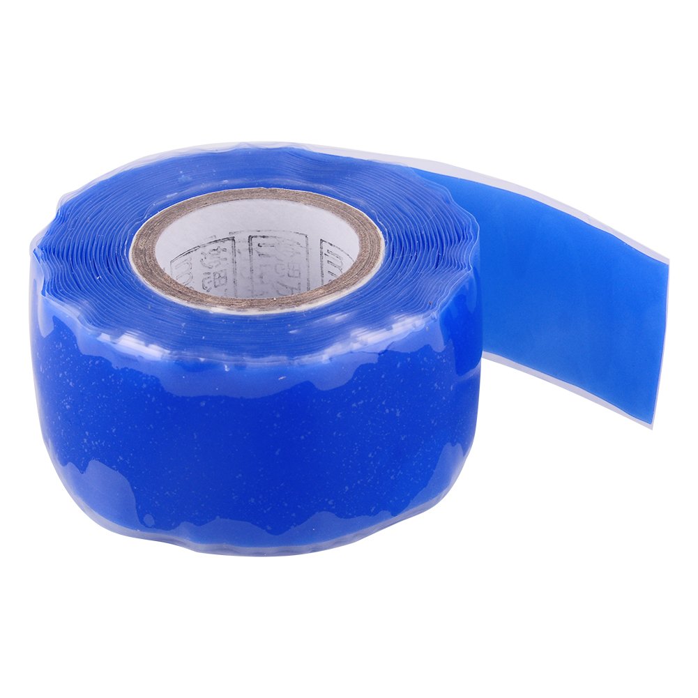 Akozon Self-Adhesive Silicone Rubber Repair Tape Bonding Rescue Wire Hose Tape 25mm*3m Blue - Image 3