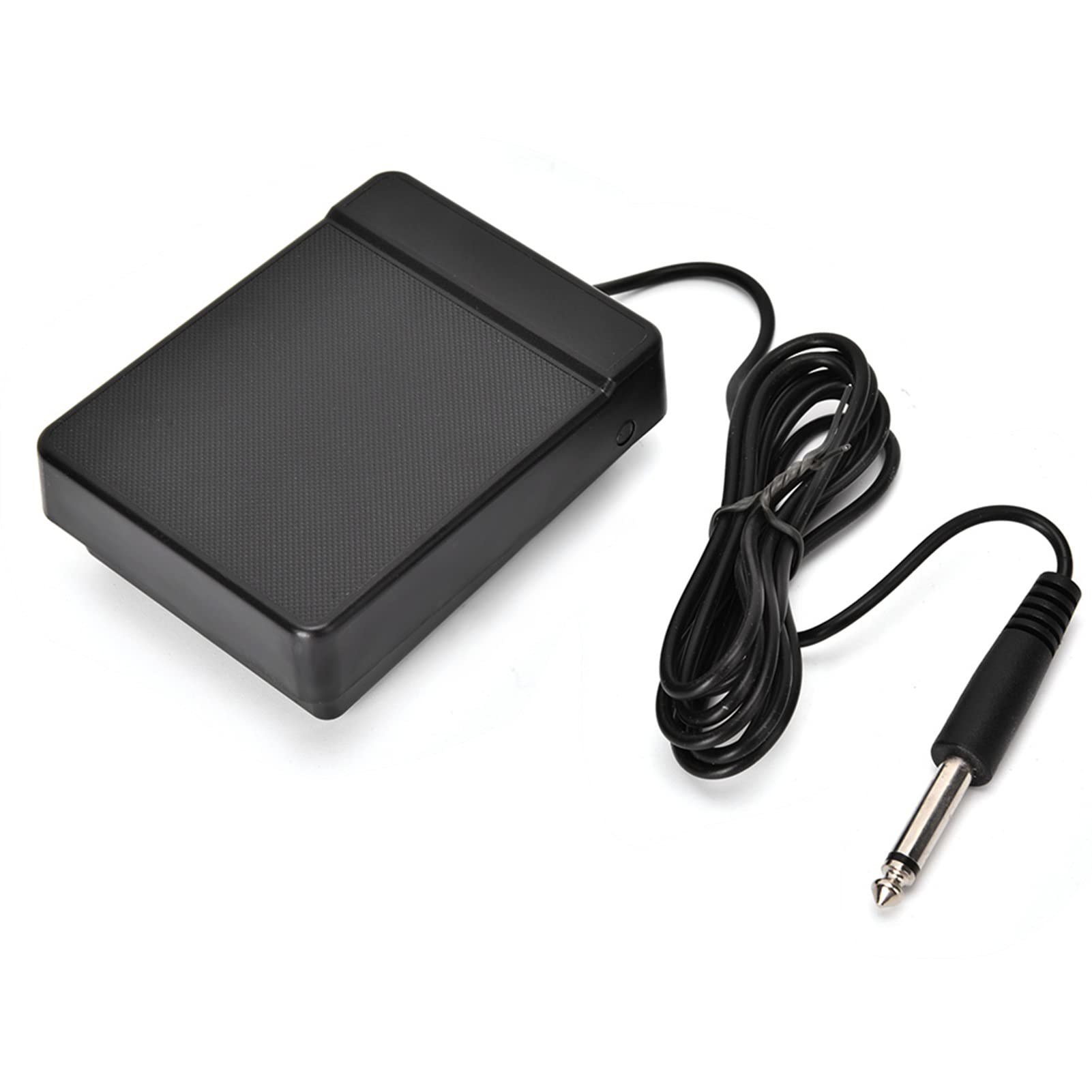 CHICIRIS Sustain Pedal for Keyboard, 6.35 Foot Sustain Pedal Post-Step Structure Design for Electronic Keyboard Piano Musical Instruments (Black)