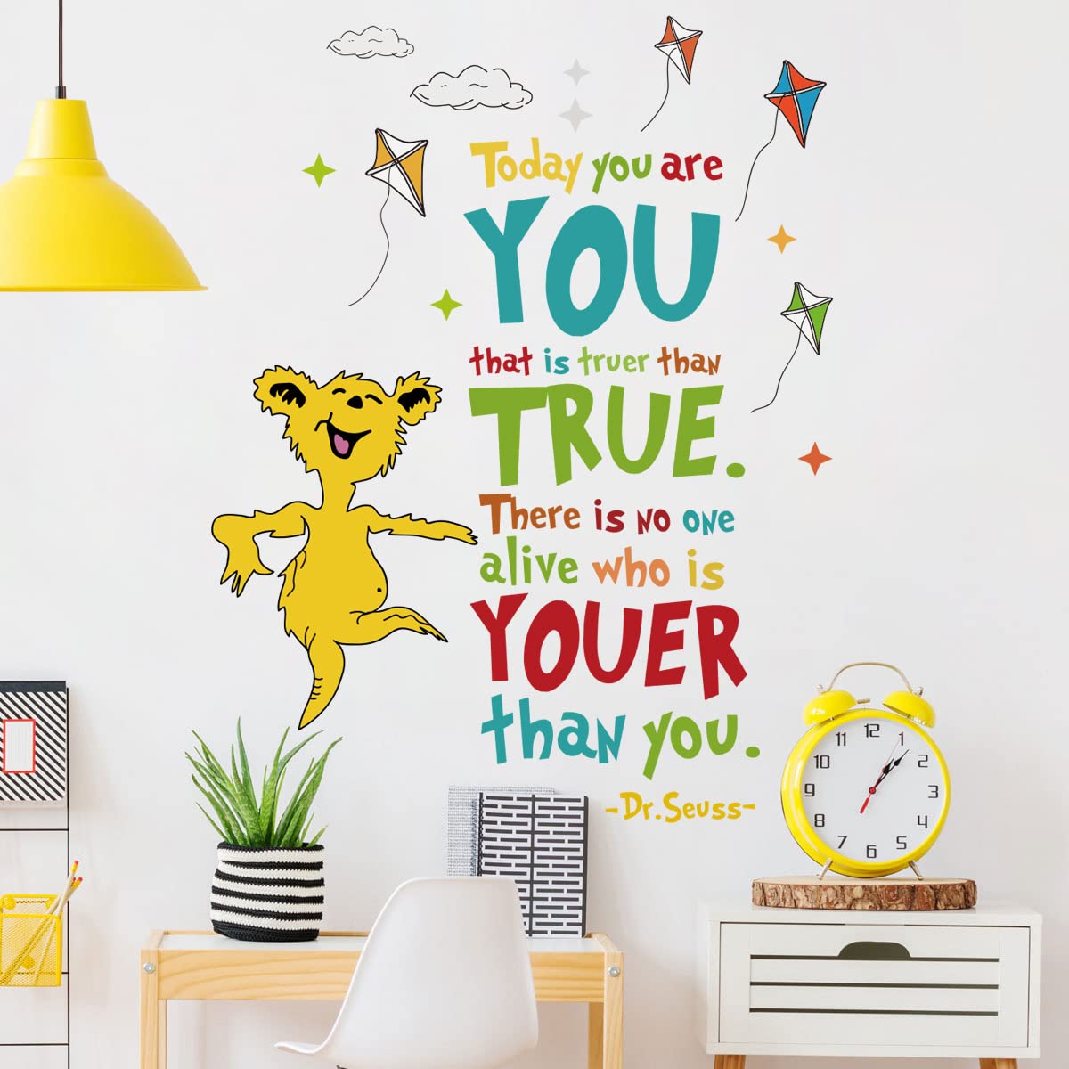 Dr Seuss Wall Decals Removable Colorful Dr Seuss Inspirational Quotes