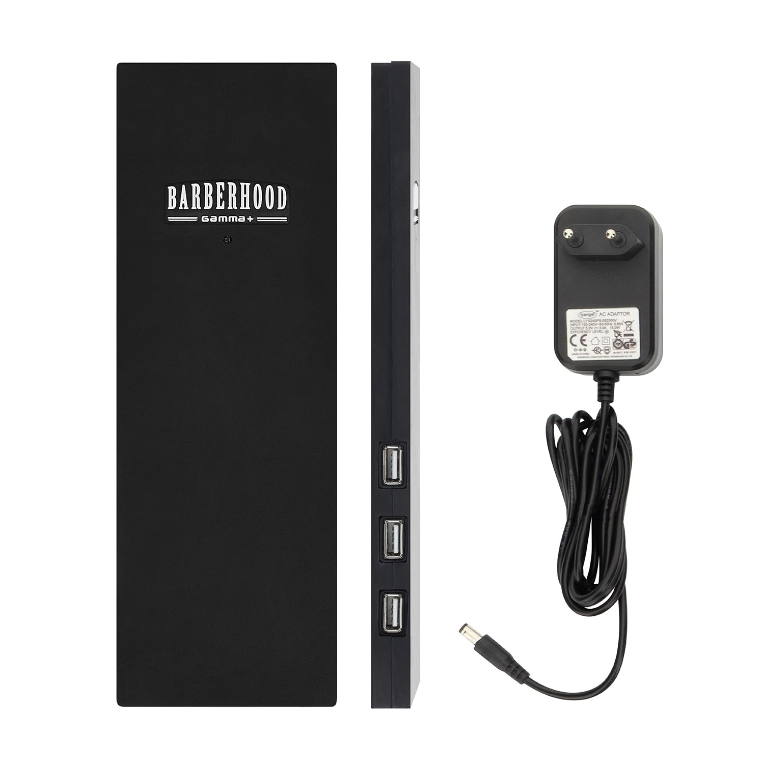 GAMMA+ USB Charging Station Cable Block, Quick Charge for Hair Trimmers, 3 USB Ports, Portable, Accessories for Hairdressers and Barbers
