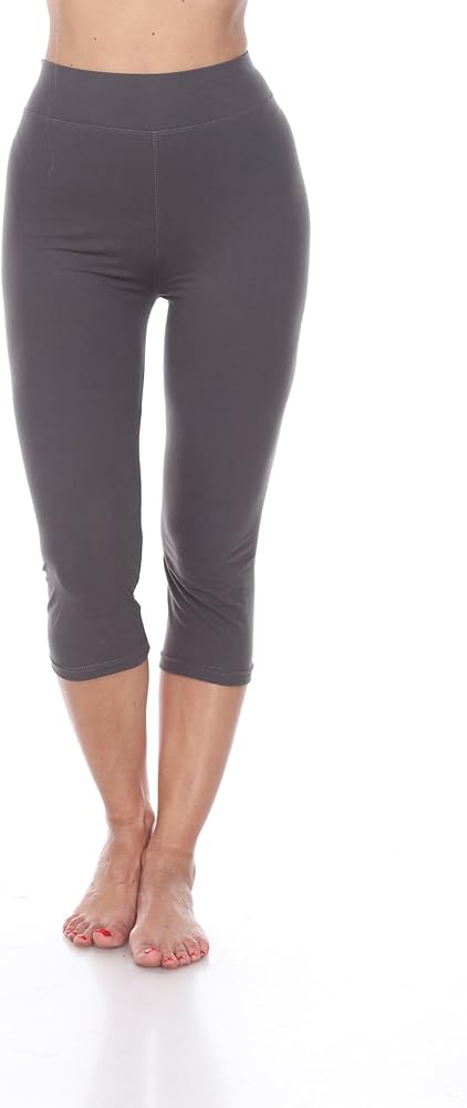 high waisted white capris