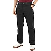 NY Threads Mens Chino Pants Regular Fit Cotton Stretch 4 Pocket Casual Pants
