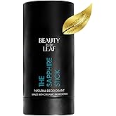 The Sapphire Stick Natural Deodorant | Made in USA with Organic Ingredients | Aluminum-Free | 100% Vegan | Mediterranean Breeze Scent | Detoxifying Charcoal & Probiotic Odor Control Formula | 20% MORE