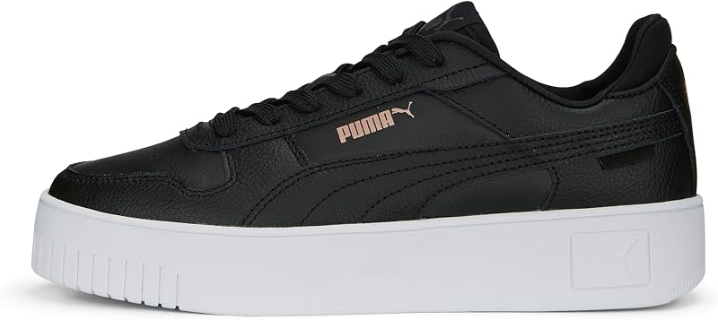 Women Carina Street Scarpe da ginnastica, Black Rose Gold White Metallic, 39 EU