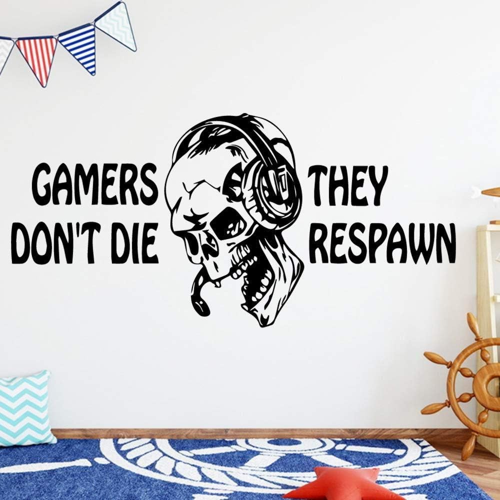 Autocollant joueur vinyle Stickers muraux Salle de Jeux Chambre décoration Enfants Chambre d'enfants Art Jouer Jeux Mural Papier peint Enfants Stickers muraux 43X125Cm