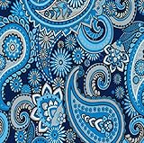 Hydro Dip Film - Hydrographic Film - Water Transfer Printing - Hydro Dipping - Blue Flower Pattern - 1 Meter