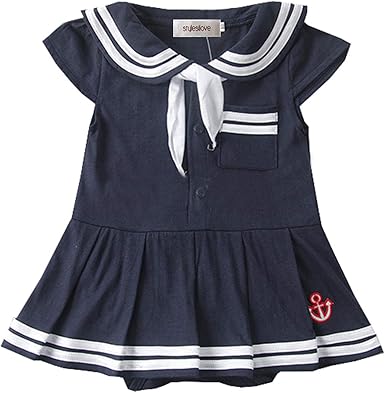 baby girl sailor romper