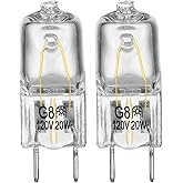 Halogen Light Bulb Fits for GE Samsung Ken More Elite Maytag Over the Stove Range Microwave, Night Light/Stove Light Bulb for GE Microwave, Replaces WB25X10019, 2Pack