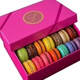 Leilalove Macarons - Mademoiselle de Paris Collections of 15 gourmet macarons Gift box varies in color - cookies are individually packaged for the perfect freshness