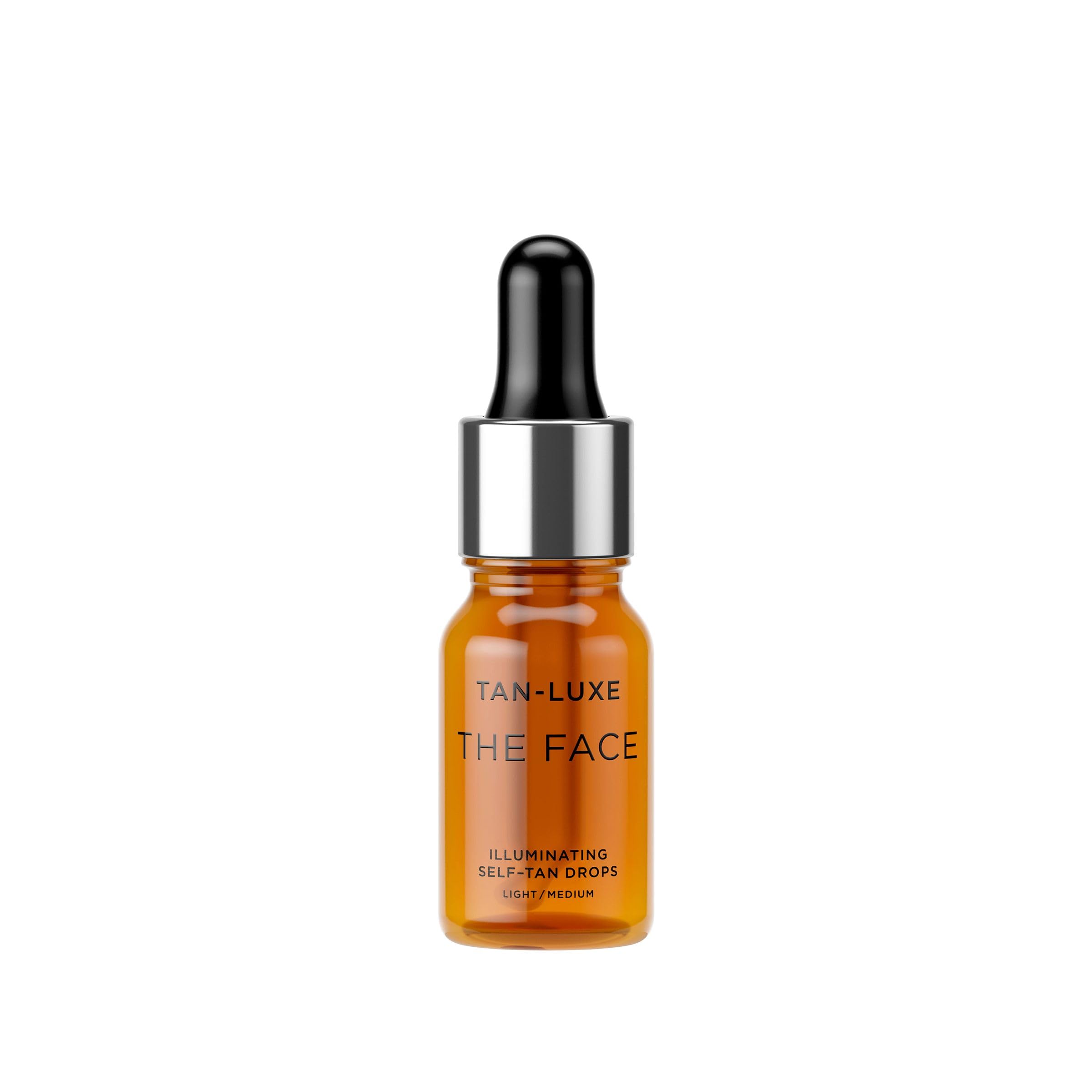 Tan-Luxe THE FACE Self Tanning Drops, Light/Medium (10 ml) Add Tanning Drops to Skin Care for Custom Face Tan, Cruelty Free & Vegan
