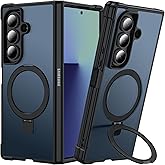 Zhendecase Magnetic Stand for Samsung Galaxy Z Fold 7 Case, [Fit for MagSafe] Upgraded Military Grade Drop-Proof Fold 7 Cases with Ring Holder Support Wireless Charging, Black