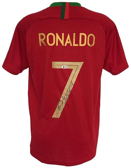 Cristiano Ronaldo Signed Jersey - 2017 18 Nike BAS - Beckett Authentication - Autographed Soccer 