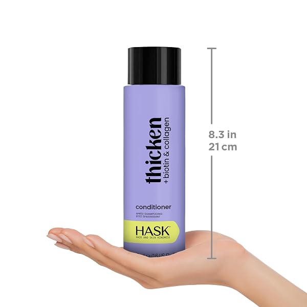 HASK SHAMPOO + CONDITIONER SET | COLOR SAFE, SULFATE-FREE, PARABEN-FREE, GLUTEN-FREE, CRUELTY-FREE | 16OZ EACH, 2 PACK
