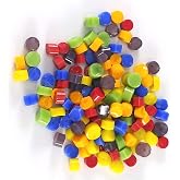 Glacial Art Glass Rainbow Dots Assortment, 96 COE - ASRT-D-RB-96