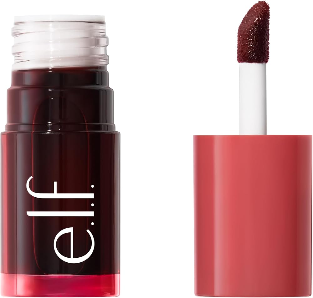 e.l.f. Sheer For It Blush Tint, Cherry Cola | Multi-Use, Long-Lasting Lip & Cheek Makeup, Creates A Natural Flush Finish, Veg