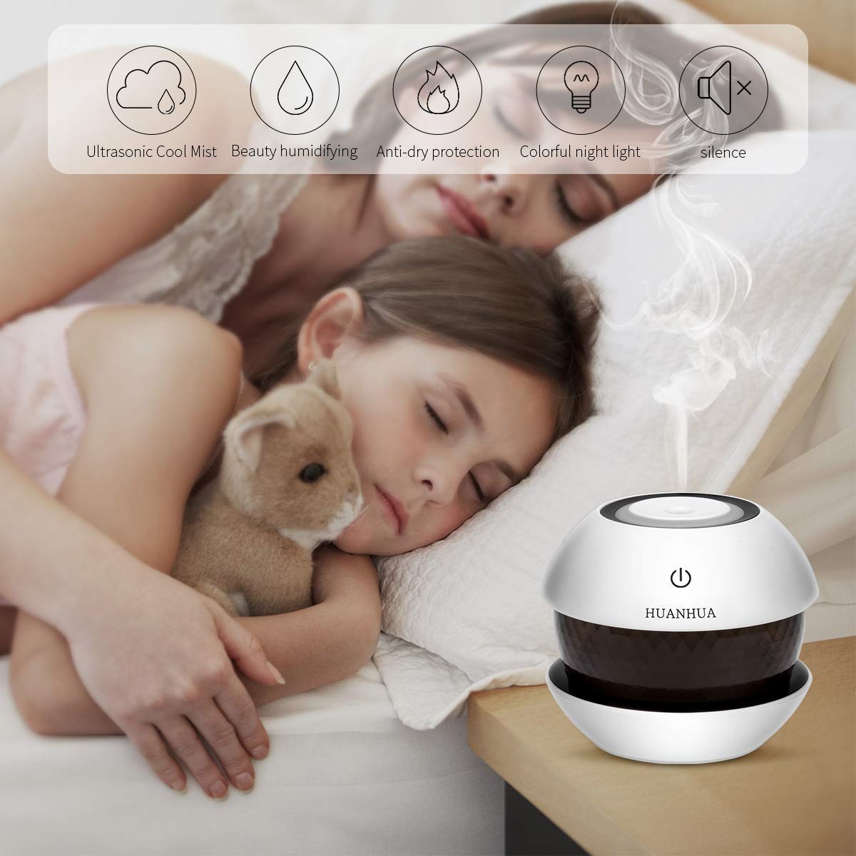 Diamond Cool Mist Humidifiers Essential Oil Diffuser Aroma Air