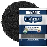 Positively Tea, Organic Earl Grey Cr&egrave;me Black Tea, Loose Leaf, 16 Ounce