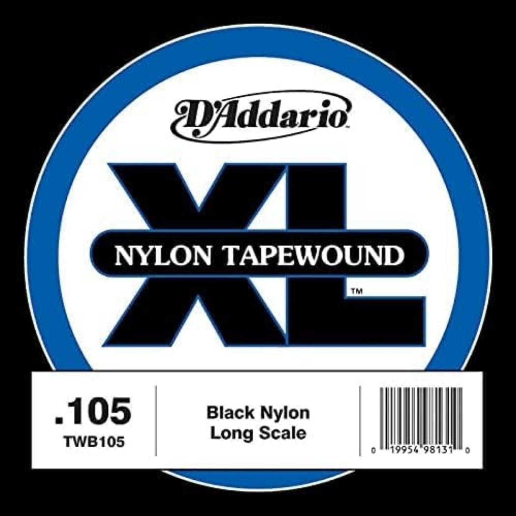 D'Addario TWB105 Single Nylon Bass String with Plating Gauge .105