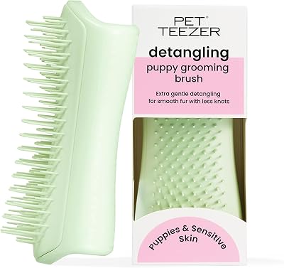 Pet Teezer Tangle Teezer Puppy Grooming Brush Mint - Soft Bristles