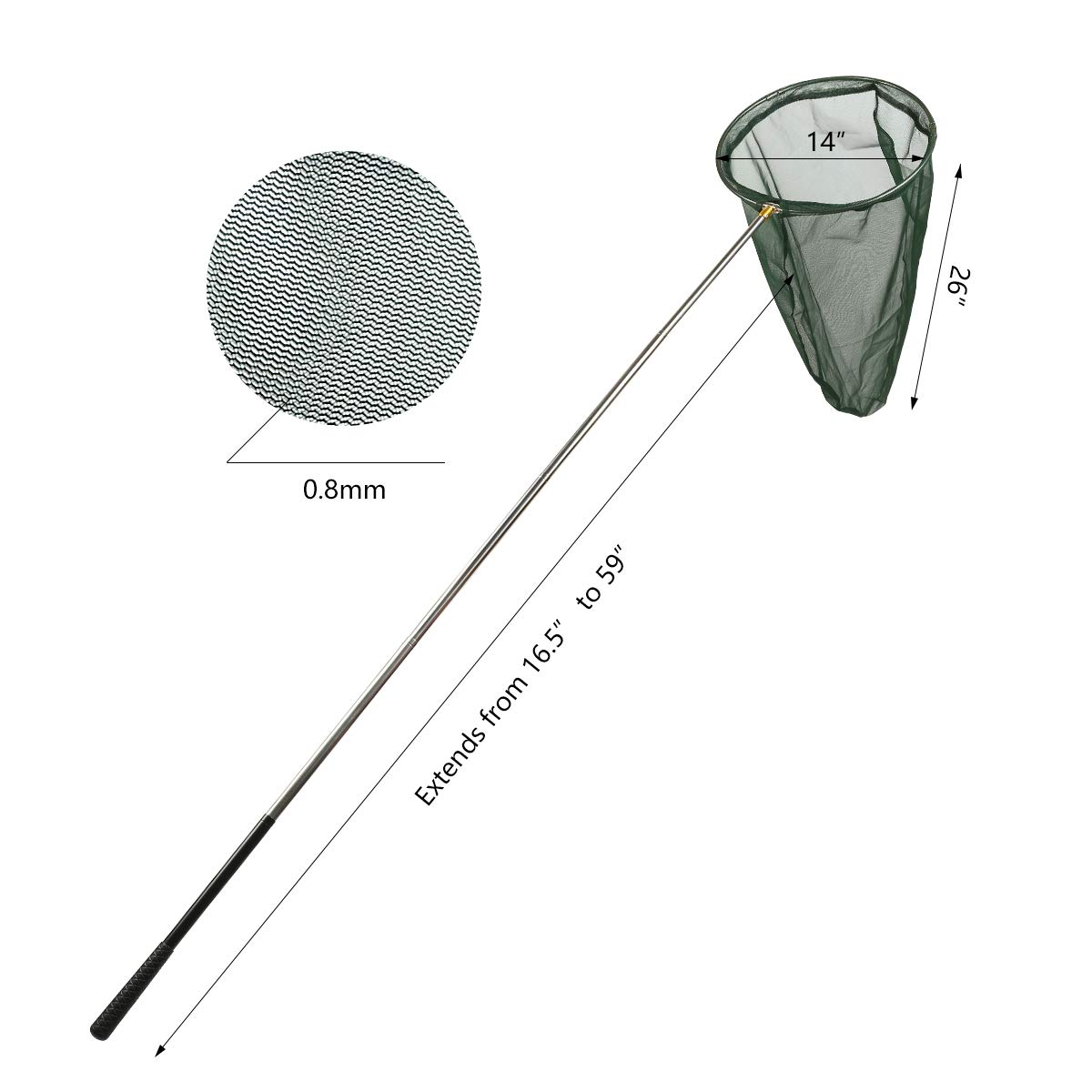 RESTCLOUD Professional Insect and Butterfly Net with 14