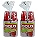 Solo Squared Party Cups, Red 9 Ounce (Small), 100 Cups