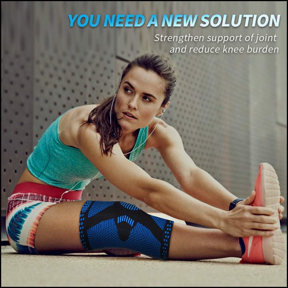 NEENCA Professional Knee Brace, Knee Compression Sleeve Support for Men Women with Patella Gel Pads & Side Stabilizers, Medical Grade Knee Pads for Running, Meniscus Tear, ACL, Arthritis, Joint Pain Relief : Sports & Outdoors