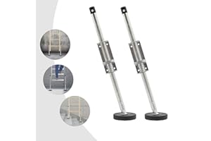Foandbevi Ladder Leveler with Rubber Feet, Adjustable Extension Ladder Leg Ground Leveler, 20" Stabilizer for Stable Platform and Ground Level for All Surfaces