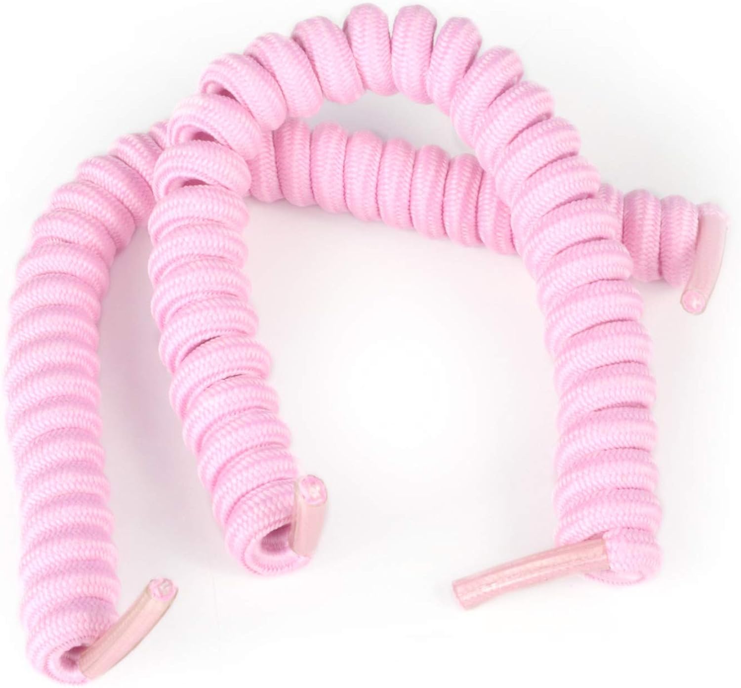 Vizi Coil Baby Pink Elastic Shoe Laces (2 Pairs), These no tie