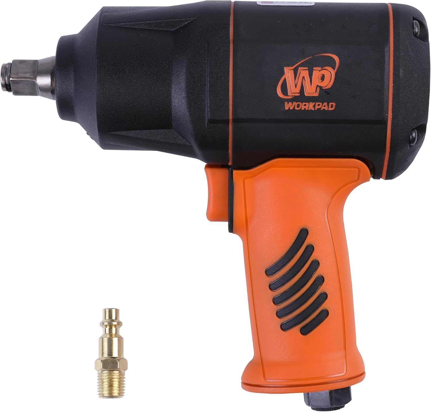 WORKPAD Twin Turbo Pneumatic Impact Wrench, max. Loosening Torque 1300 Nm, Square Drive 12.7 mm (1/2 inch), Impact Wrench Compressed air for car Mechanics and Industrial installations.