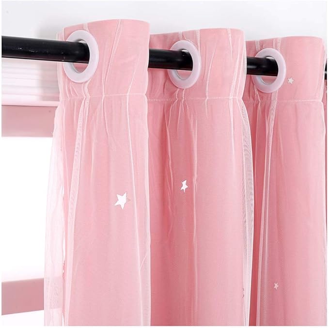 rideau rose occultant