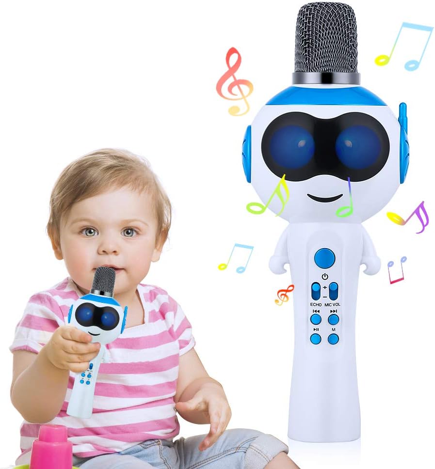 Microphone for Kids with LED Lights Variable, Mbuynow