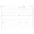 newestor 2025-2026 Planner Refill, Weekly & Monthly, 5-1/2" x 8-1/2", July 2025 - June 2026, Classic/Desk Size 4, 7 Holes